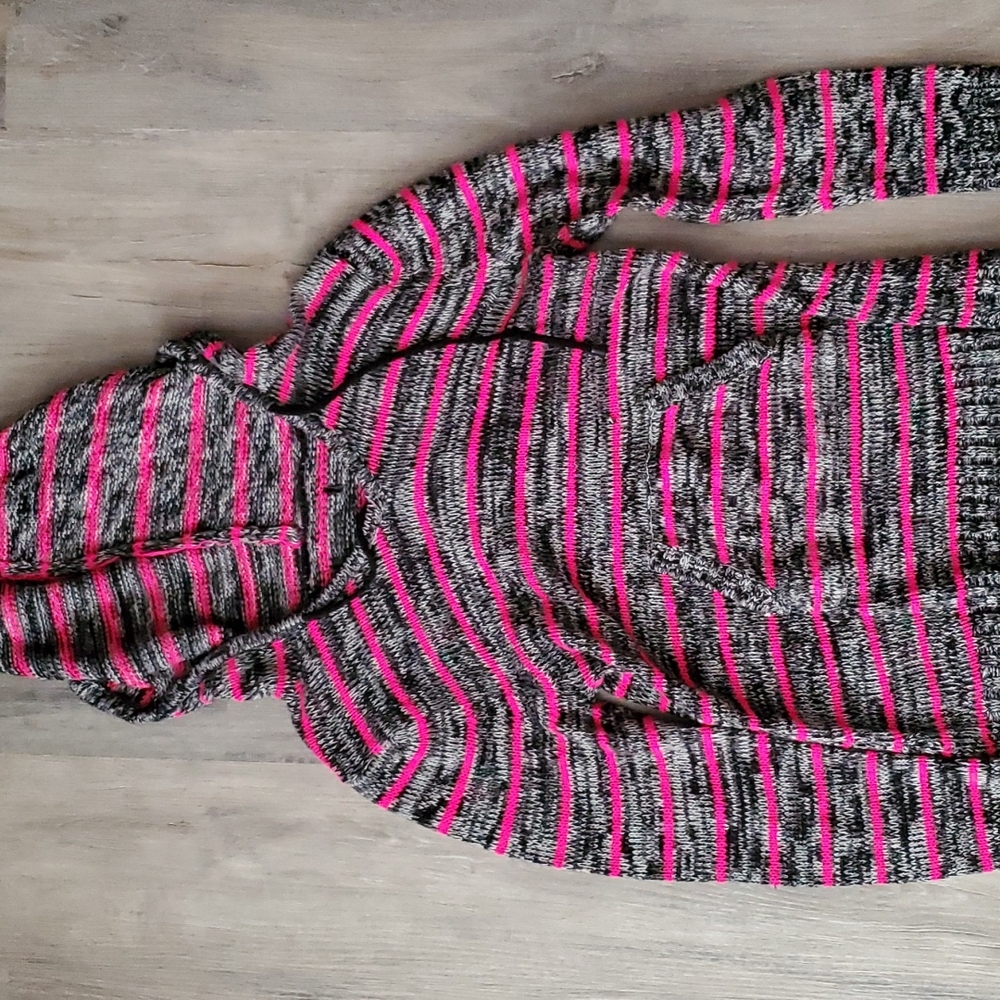 A Pink and Gray Strip shirt